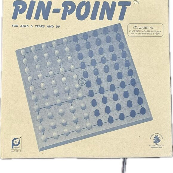 Vintage 1995 PIN-POINT Wooden Color Game 6yrs and Up Game of Strategy NIB - Picture 3 of 3